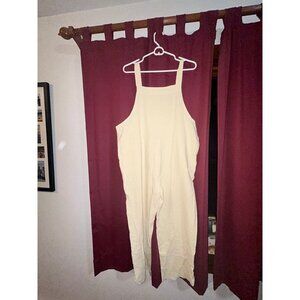 Cream overalls size medium